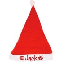 Set Of Four Festive Personalised Quirky Santa Hats