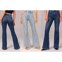 Flared Retro Jeans For Women In 6 Sizes And 2 Colours