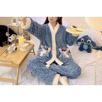 Lilo And Stitch Inspired Flannel Pyjama Set In 4 Sizes - Black