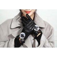 Usb Electric Heated Touch Screen Winter Gloves In Black