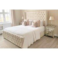 Luxury Wingback Bed Frame - Elegant & Sturdy Design