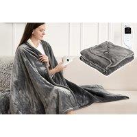 Fleece/ Sherpa Electric Heated Throw - Grey!