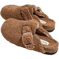 Unisex Black Women'S Faux Suede Shearling Clog Mules - Designer Inspired, Cosy Baotou Slip-Ons