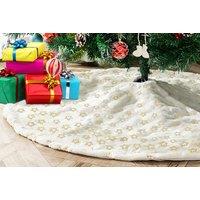 Plush Christmas Tree Skirt In 2 Styles