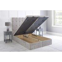 Ottoman Bed With Floor Standing Cubed Headboard And Mattress Options - Available In All Sizes