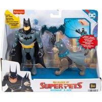 DC League of Super-Pets Batman & Ace Action Figure Set - Imaginative Superhero Toy for Ages 3+