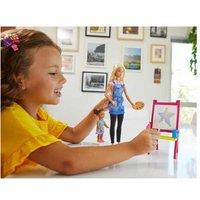 Barbie Art Teacher Doll Student Eazel