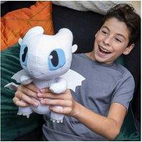 Interactive Plush Toy - Dragons Lightfury Squeeze & Growl (Ages 3+, Lights & Sounds, Imaginative Play)