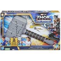 Marvel Thor Love & Thunder Mighty Hammer Toy - Battery-Operated Light & Sound, Ages 5+, Imaginative Superhero Play
