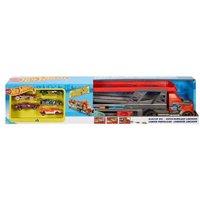 Hot Wheels Blastin' Rig Truck Playset with 5 Cars - Ages 3+, Imaginative Play, Vehicle Transporter