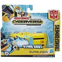 Transformers Sting Shot Bumblebee Action Figure Toy (Ages 6+) - Cyberverse Series, Easy 1-Step Changer