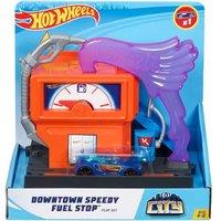 Hot Wheels City Downtown Fuel Stop Playset - Ages 3+, Imaginative Car Track Toy