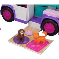 Polly Pocket Cuddle 'N' Care Magical Mobile Vet Playset - Imaginative Animal Rescue Toy For Ages 4+, Educational & Portable