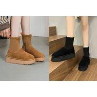 Ugg Inspired Classic Dipper Boots In 5 Sizes And 2 Colours - Black