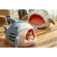 Shark Shaped Pet Bed - 2 Colours & 3 Sizes