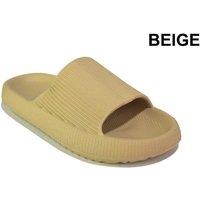 Unisex Black Women'S Anti-Slip Shower Slippers - Flexible Indoor Slip-On Sandals, Durable Eva Sole