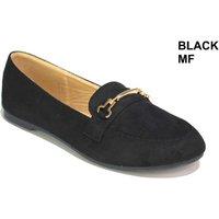 Unisex Black Women'S Slip-On Ballerina Pumps - Cushioned Comfort, Non-Slip Sole, Everyday Style