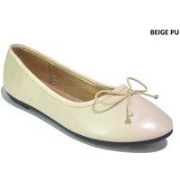 Black Women's Slip-On Ballet Flats - Lightweight Casual & Office Pumps with Bow Detail