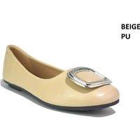 Black Women's Knit Ballet Flats - Breathable Slip-On Shoes with Square Buckle