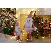 Stretchable Pink Snowman Or Santa Christmas Decor Toy