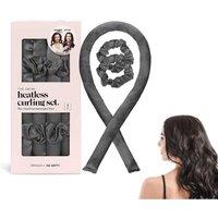 Satin Heatless Curling Set - Black