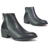 Women' Side Zipper Classic Ankle Boots.