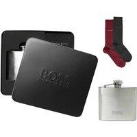 Hugo Boss Christmas Socks & Hip Flask Gift Set - For Him!