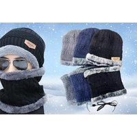 Usb Electric Heated Scarf And Hat Set In 3 Colours