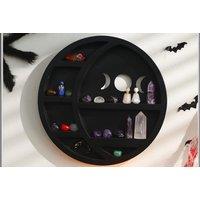 Wooden Wall Crystal Storage Shelf In 2 Designs