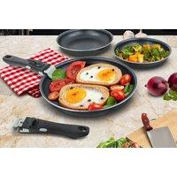 Set Of 3 Non Stick Frying Pans With Detachable Handle