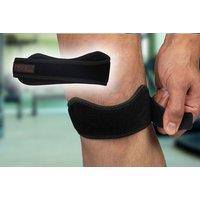 Patella Adjustable Velcro Knee Strap - Black