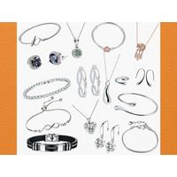 Jewelry Set W/ Crystal Swarovski - Silver