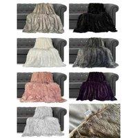 Luxe Cuddly Faux Fur Throw Blanket