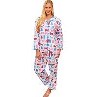 Black Champion Paris Women's Cat Print Pyjamas - Breathable 100% Cotton Summer Sleepwear (S-XL)
