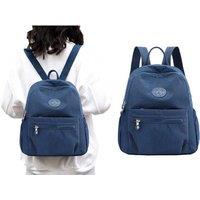 Black Chic & Compact Water-Resistant Nylon Women's Backpack - Lightweight, Anti-Theft, Travel-Friendly