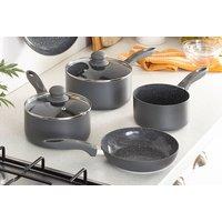 Durastone 5 Piece Grey Non Stick Ceramic Pan Set