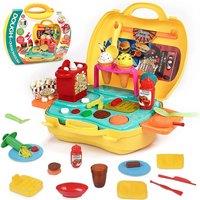 Kids' Creative Play Dough Cinema Snack Bar Set - Imaginative Dough Toy for Ages 3+ (35 Pieces)