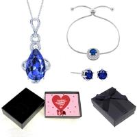 Necklace,Earrings&Bracelet+Valentine Box