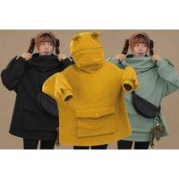 Cute Frog Oversized Hoodie In 6 Sizes And 4 Colours - Grey