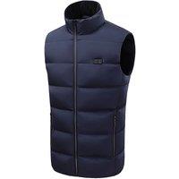 Unisex Unisex Heated Quilted Gilet - Thermal, Waterproof, Windproof, 7 Sizes, Black or Navy