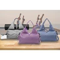All Purpose Yoga Gym Bag With Mat Strap In 6 Colours - Black