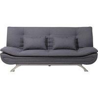 Modern Linen Fabric 3-Seater Reclining Sofa Bed - Guest-Ready, Sturdy Metal Legs
