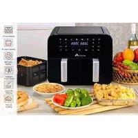9L Smart Touch Xl Capacity Dual Air Fryer With Two Windows