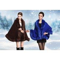 Faux Fur Cape For Women In 10 Colours