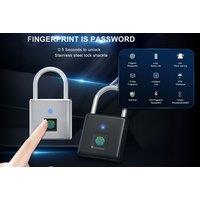 Fingerprint Padlock - Black Or Silver!