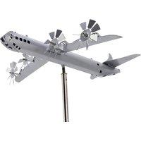 Stainless Steel Aeroplane Garden Spinner