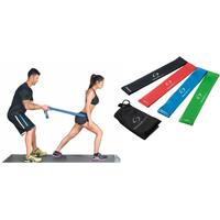 Ultimate Gym Bands 4-Piece Fitness Set - Light To Extra Heavy