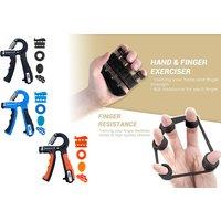 5 Pc Grip Strength Trainer Kit With Counter In 3 Colours