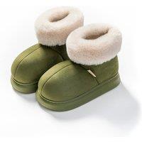 Unisex Cream Women'S Winter Fluffy Fuzzy Slippers In 3 Sizes And 5 Colours