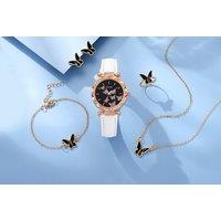 5 Pcs Women'S Butterfly Jewellery Set In 6 Colours